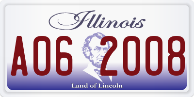 IL license plate A062008