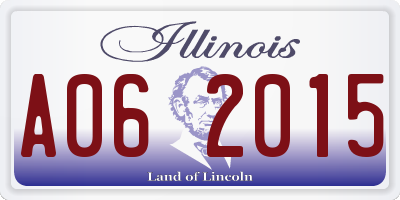 IL license plate A062015