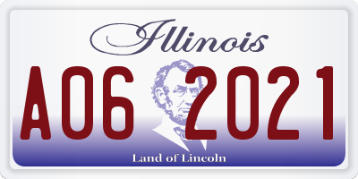 IL license plate A062021