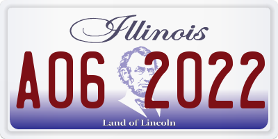 IL license plate A062022