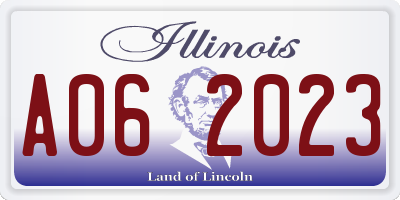 IL license plate A062023