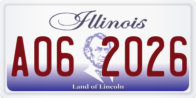 IL license plate A062026