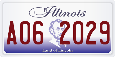IL license plate A062029
