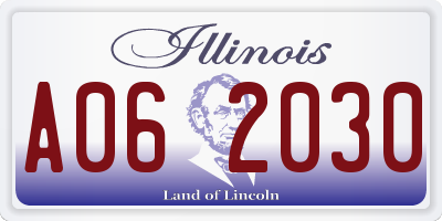 IL license plate A062030