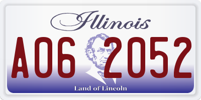 IL license plate A062052