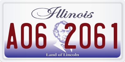 IL license plate A062061