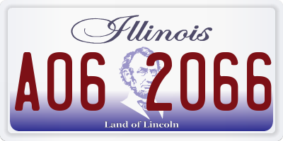 IL license plate A062066