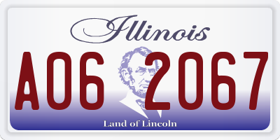 IL license plate A062067