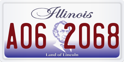 IL license plate A062068