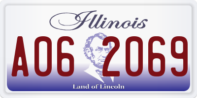 IL license plate A062069