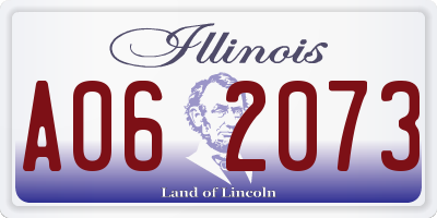 IL license plate A062073