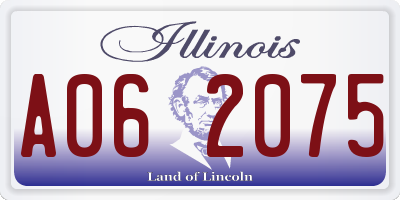 IL license plate A062075