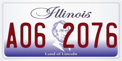 IL license plate A062076