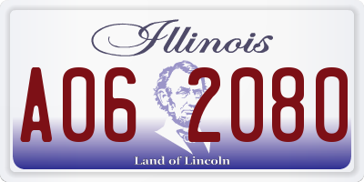 IL license plate A062080