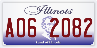 IL license plate A062082