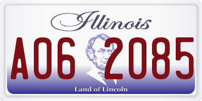 IL license plate A062085