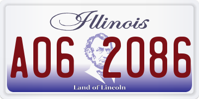 IL license plate A062086