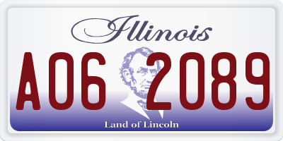 IL license plate A062089