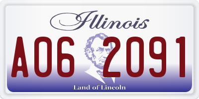 IL license plate A062091