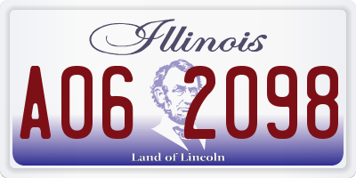 IL license plate A062098