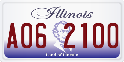 IL license plate A062100