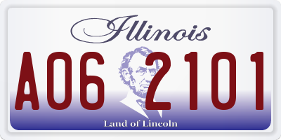 IL license plate A062101