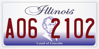 IL license plate A062102