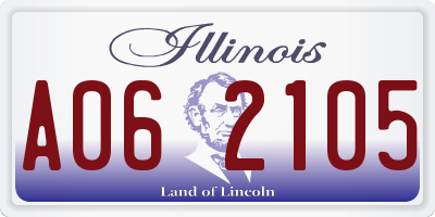 IL license plate A062105