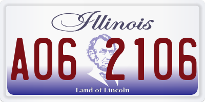 IL license plate A062106