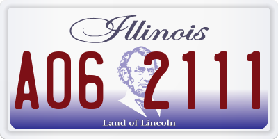 IL license plate A062111
