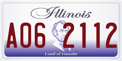 IL license plate A062112