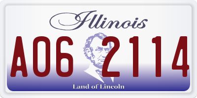 IL license plate A062114