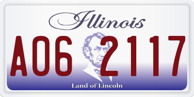 IL license plate A062117