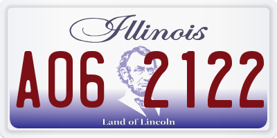 IL license plate A062122