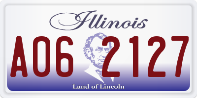 IL license plate A062127