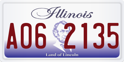 IL license plate A062135