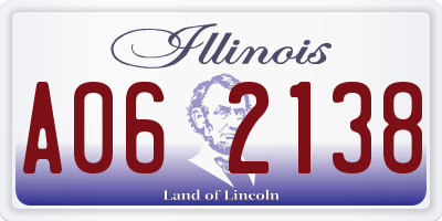 IL license plate A062138