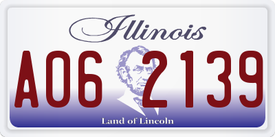 IL license plate A062139