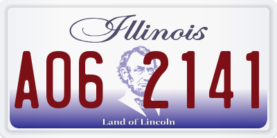 IL license plate A062141