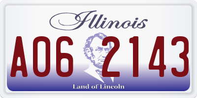 IL license plate A062143