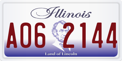 IL license plate A062144