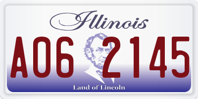IL license plate A062145