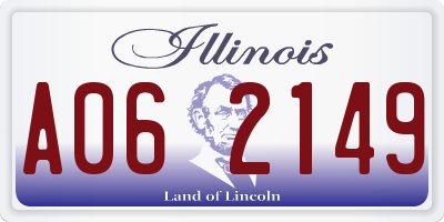 IL license plate A062149