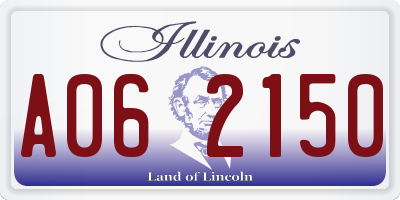 IL license plate A062150