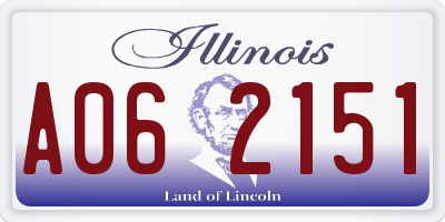 IL license plate A062151