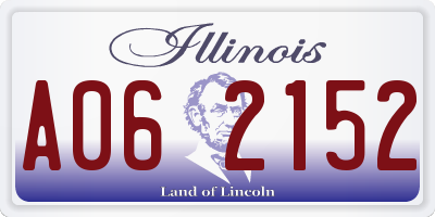 IL license plate A062152