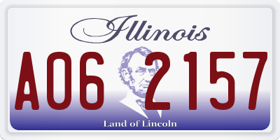 IL license plate A062157