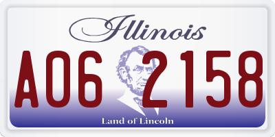 IL license plate A062158