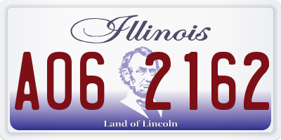 IL license plate A062162