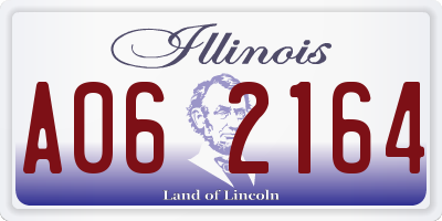 IL license plate A062164